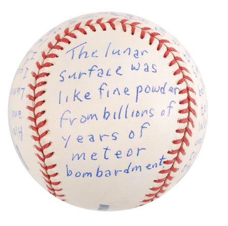 Lot #6497 Edgar Mitchell Signed Baseball - Image 4