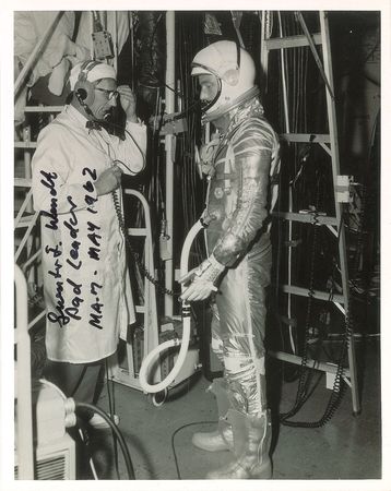 Lot #6097 Scott Carpenter Signed Letter of Recommendation - Image 2