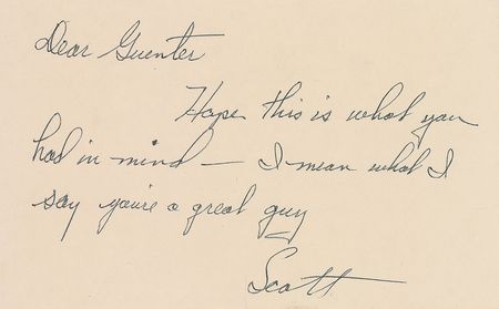Lot #6097 Scott Carpenter Signed Letter of Recommendation - Image 3