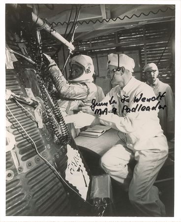 Lot #6099 Gordon Cooper Signed Letter of Recommendation - Image 2