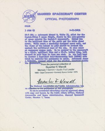 Lot #6105 Gemini 04 Set of Sequential Spacewalk Photographs - Image 8