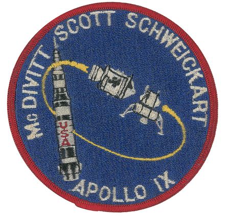 Lot #6110 Guenter Wendt?s Apollo 9 Crew-Presented Patch - Image 2