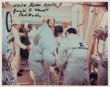 Lot #6112 Guenter Wendt?s Apollo 11 Crew-Presented Patch - Image 1