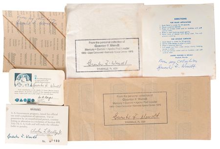 Lot #6121 Guenter Wendt Signed Collection of Apollo Ephemera - Image 1