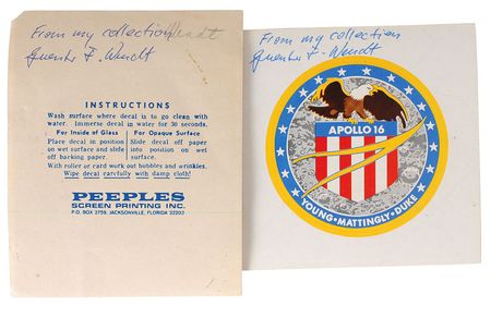 Lot #6121 Guenter Wendt Signed Collection of Apollo Ephemera - Image 2