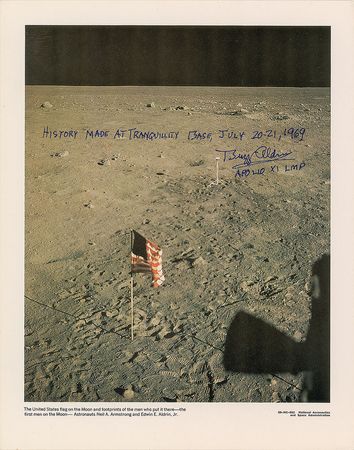 Lot #6206 Apollo 11: Buzz Aldrin Set of Eight Oversized Signed NASA Litho Photographs - Image 3