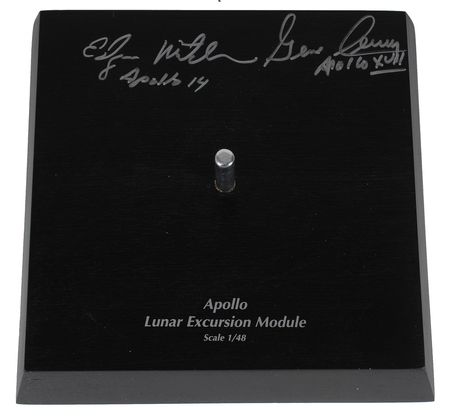 Lot #6493 Edgar Mitchell and Gene Cernan Signed Apollo 14 LM Model - Image 1