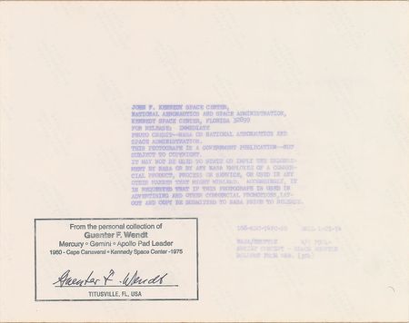 Lot #6132 Guenter Wendt?s Signed Collection of Shuttle Photographs - Image 2