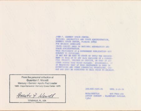 Lot #6132 Guenter Wendt?s Signed Collection of Shuttle Photographs - Image 4