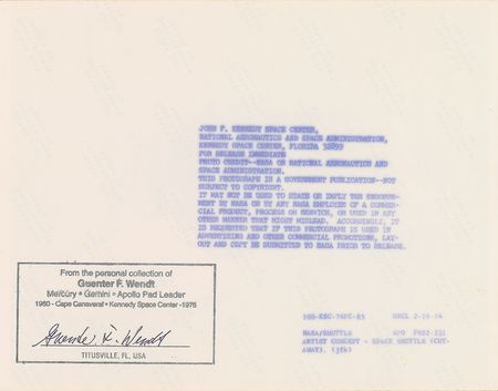 Lot #6132 Guenter Wendt?s Signed Collection of Shuttle Photographs - Image 11