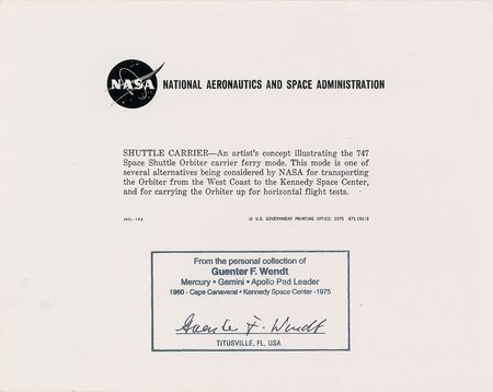 Lot #6133 Guenter Wendt’s Signed Collection of Shuttle Photographs - Image 3