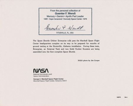 Lot #6133 Guenter Wendt’s Signed Collection of Shuttle Photographs - Image 14