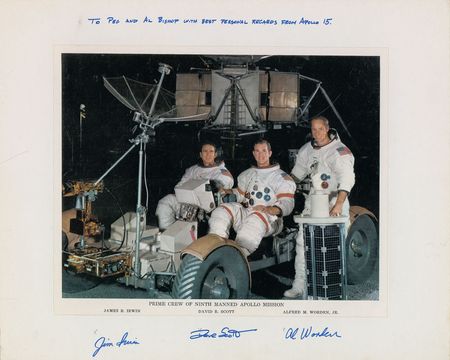 Lot #6527 Apollo 15 Signed Photograph - Image 2