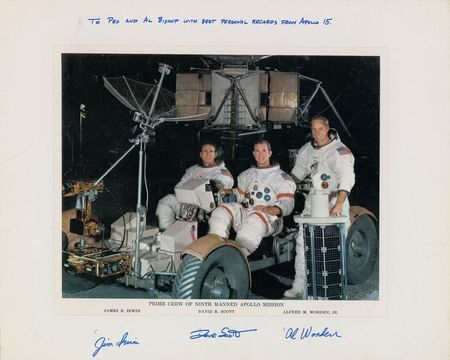 Lot #6527 Apollo 15 Signed Photograph - Image 1