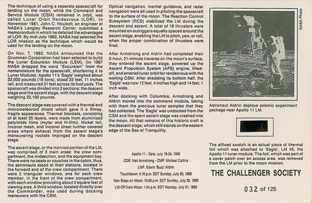 Lot #6418 Apollo 11 Thermal Foil and Sticker - Image 1