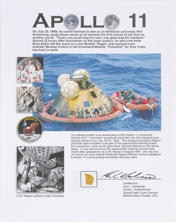 Lot #6412 Collection of Three Apollo 11 Items - Image 1