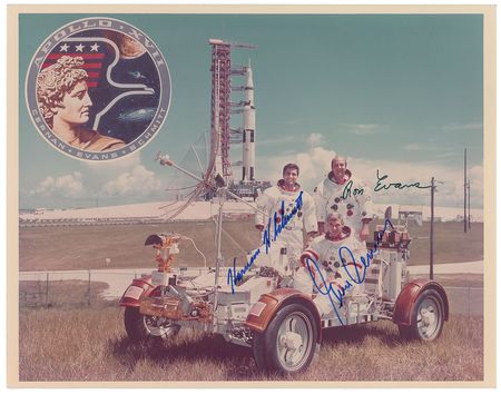 Lot #6572 Apollo 17 Signed Photograph - Image 1