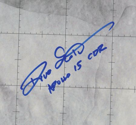 Lot #6519 Dave Scott Oversized Signed Lunar Map - Image 2