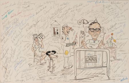 Lot #6149 Guenter Wendt?s Oversized Retirement Caricature - Image 1