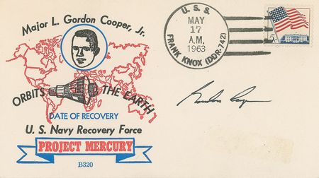 Lot #6078 Mercury 7 Astronauts Signed Covers - Image 2