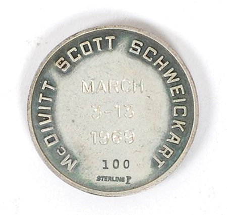 Lot #6339 Dave Scott’s Apollo 9 Flown Robbins Medal - Image 2