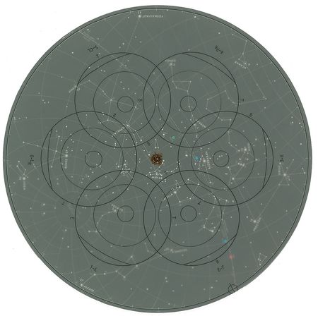 Lot #6518 Dave Scott’s Apollo 15 Training-Used LM Star Chart - Image 2