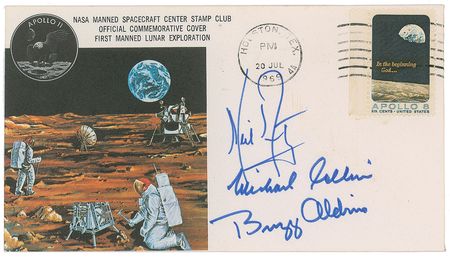 Lot #6363 Michael Collins?s Apollo 11 ?Type 1? Insurance Cover - Image 1
