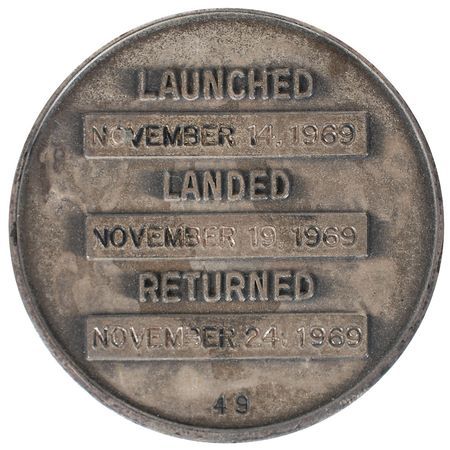 Lot #6434 Apollo 12 Flown Spanish Fleet Robbins Medal - Image 2