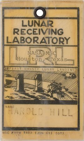 Lot #6419 Apollo 11 Lunar Receiving Laboratory Badge - Image 1