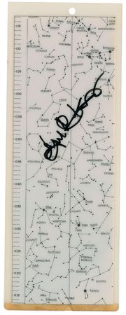 Lot #6079 Gene Kranz’s Signed Mercury Star Chart - Image 1