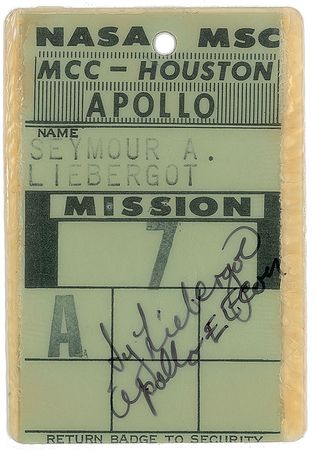 Lot #6314 Sy Liebergot’s Set of Apollo 7, 9, and 10 Badges - Image 2