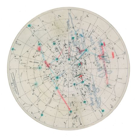 Lot #6340 Apollo 9 Signed and Training-Used Star Chart - Image 2