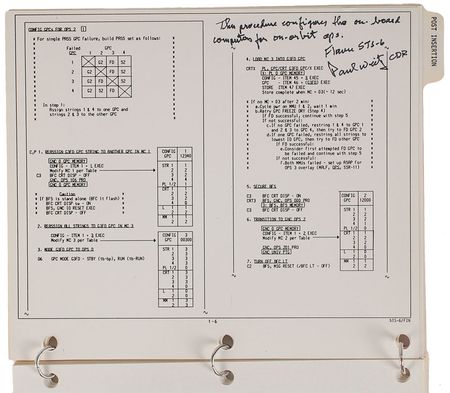 Lot #6642 STS-6: Paul Weitz’s Flown Post Insertion Checklist - Image 3