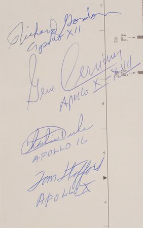 Lot #6290 Apollo Astronaut Signed ECS 2 Schematic - Image 2