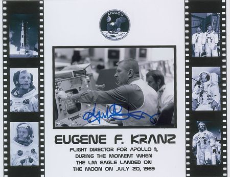 Lot #6423 Gene Kranz Pair of Signed Photographs - Image 1