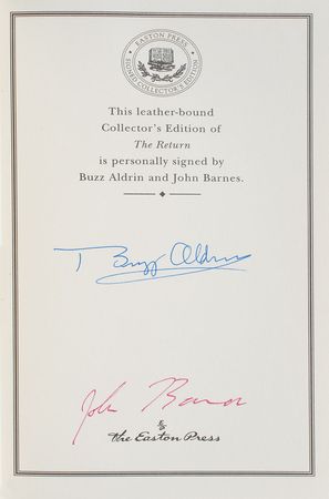 Lot #6398 Buzz Aldrin Signed Book - Image 1
