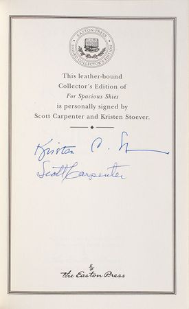 Lot #6066 Scott Carpenter Signed Book - Image 1