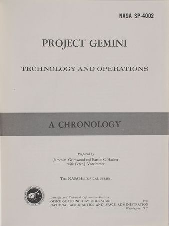 Lot #6183 Project Gemini Book - Image 1