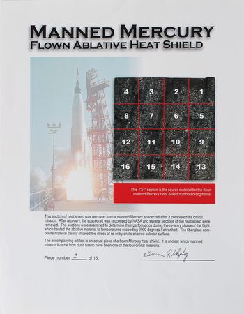 Lot #6052 Mercury Heat Shield Fragment - Image 2