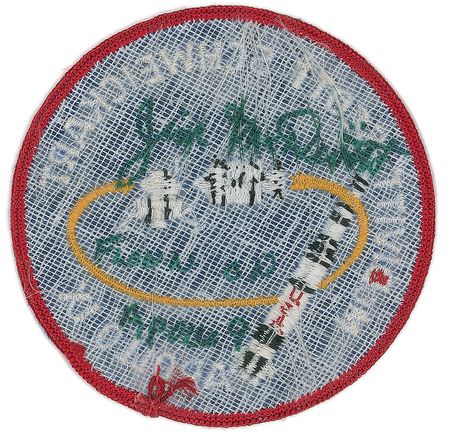 Lot #6341 Jim McDivitt?s Apollo 9 Flown Crew Patch - Image 2