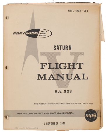 Lot #6329 Apollo 8 Signed Flight Manual - Image 2