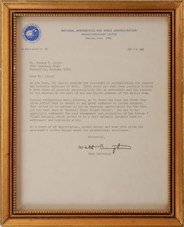 Lot #6307 Astronauts Silver Snoopy Award - Image 2