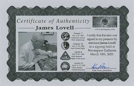 Lot #6479 James Lovell and Fred Haise Pair of Signed Photographs - Image 3