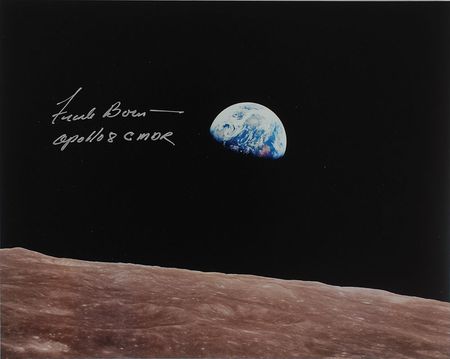 Lot #6335 Apollo 8 Pair of Signed Photographs: Lovell and Borman - Image 1