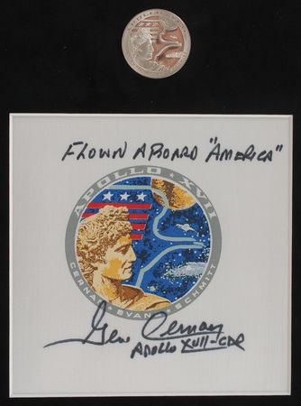 Lot #6570 Apollo 17 Flown Beta Cloth Patch - Image 2