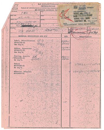 Lot #6376 Neil Armstrong’s Apollo 11 Pre-Flight Spacesuit Label - Image 3