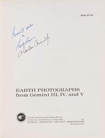 Lot #6160 Gemini 5: Cooper and Conrad Signed Book - Image 1