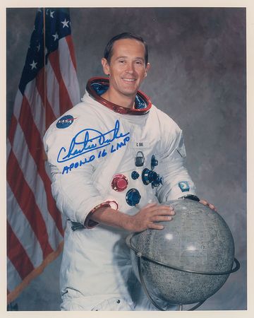 Lot #6559 Charlie Duke Pair of Signed Photographs - Image 2