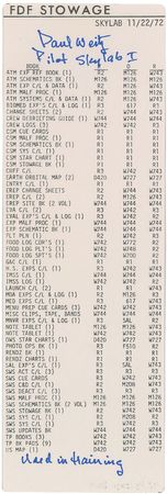 Lot #6604 Skylab 2: Paul Weitz’s Pair of Training-Used Message Book Sheets - Image 1
