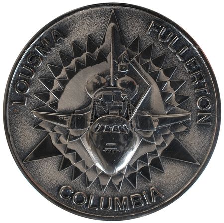 Lot #6617 STS–3 Unflown Robbins Medal - Image 1